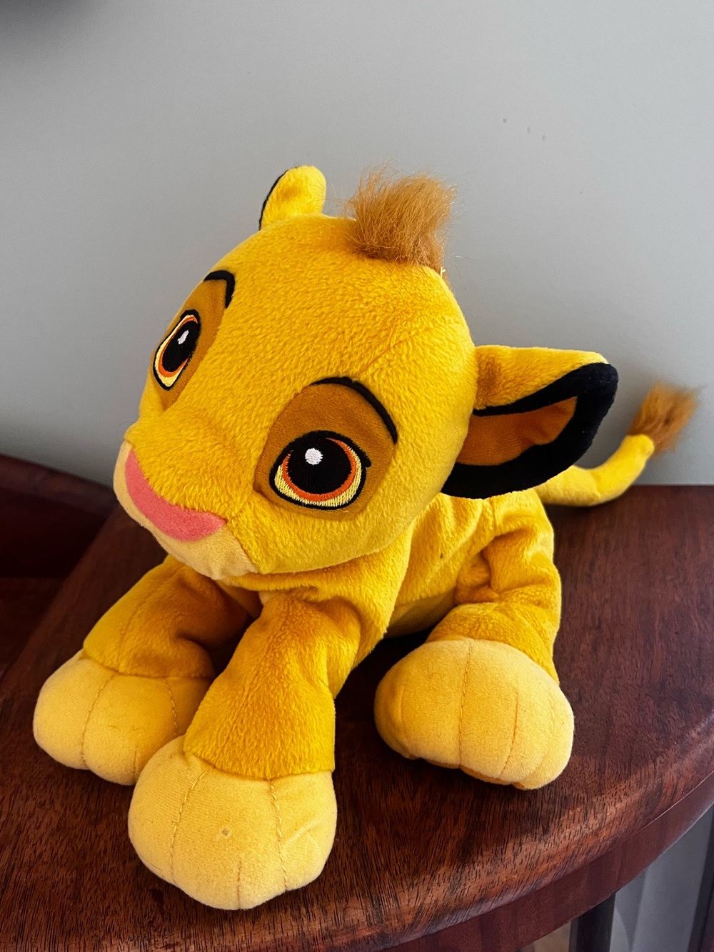Disney purring  2002 ish Simba Plush Toy - Lion king Cub Stuffed Animal